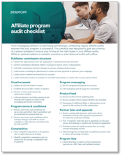 affiliate audit snapshot